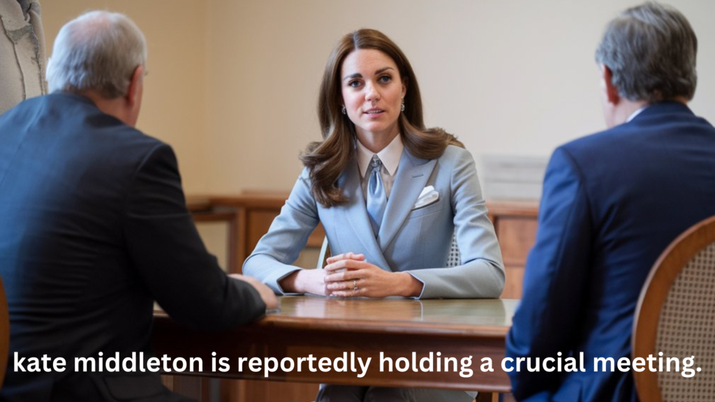 kate middleton is reportedly holding a crucial meeting.
