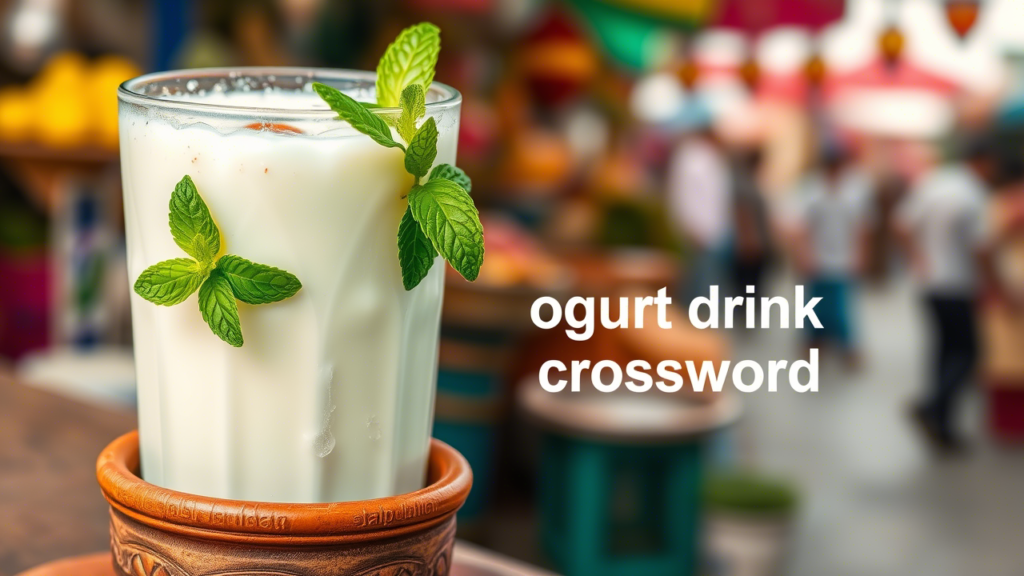 cold yogurt drink crossword