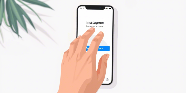 how to delete instagram account