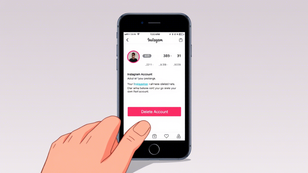 how to delete instagram account