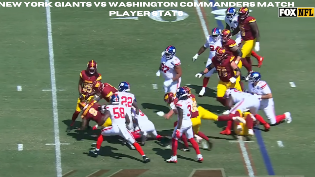 new york giants vs washington commanders match player stats